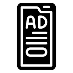 advertising icon vector