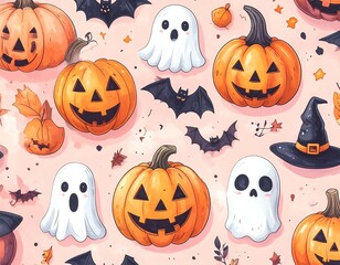 Colorful Halloween decorations for festive occasions.