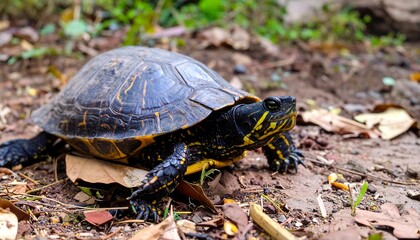 Fototapeta premium Turtle on the ground