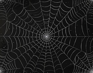 Fototapeta premium Intricate spider web glistening in the light.