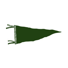 Triangle retro flag vector illustration