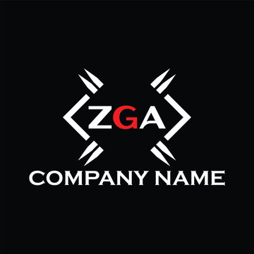 ZGA letter logo, ZGA letter logo design, ZGA monogram logo, ZGA corporate logo, ZGA creative logo