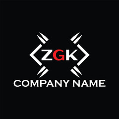 ZGK letter logo, ZGK letter logo design, ZGK monogram logo, ZGK corporate logo, ZGK creative logo