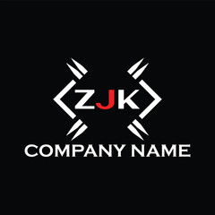 ZJK letter logo, ZJK letter logo design, ZJK monogram logo, ZJK corporate logo, ZJK creative logo