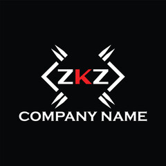 ZKZ letter logo, ZKZ letter logo design, ZKZ monogram logo, ZKZ corporate logo, ZKZ creative logo