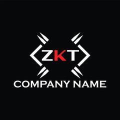 ZKT letter logo, ZKT letter logo design, ZKT monogram logo, ZKT corporate logo, ZKT creative logo