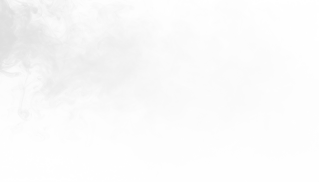 PNG of white smoke floating along top edge with soft motion, minimal airy vapor, subtle haze trail, abstract smoky element for decorative overlay and creative design use