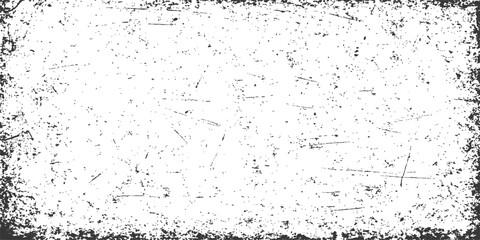 Abstract black and white grunge texture of a dirty, splattered glass surface with paint splashes and water drops