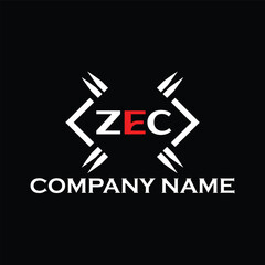 ZEC letter logo, ZEC letter logo design, ZEC monogram logo, ZEC corporate logo, ZEC creative logo