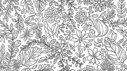 Fototapeta premium seamless floral pattern