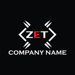 ZET letter logo, ZET letter logo design, ZET monogram logo, ZET corporate logo, ZET creative logo