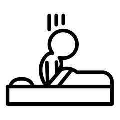 Disease and symptom icon. Insomnia