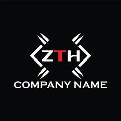 ZTH letter logo, ZTH letter logo design, ZTH monogram logo, ZTH corporate logo, ZTH creative logo