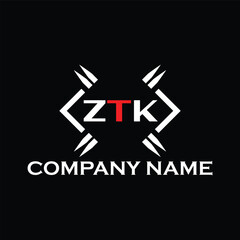 ZTK letter logo, ZTK letter logo design, ZTK monogram logo, ZTK corporate logo, ZTK creative logo