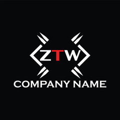 ZTW letter logo, ZTW letter logo design, ZTW monogram logo, ZTW corporate logo, ZTW creative logo