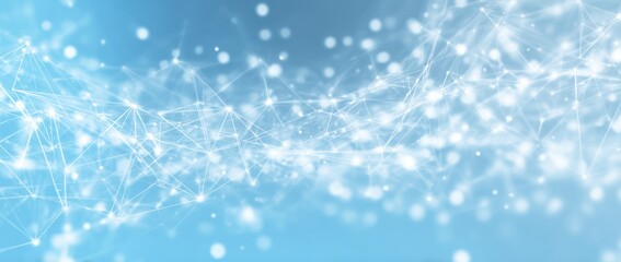 Abstract network design on a light blue background (1)