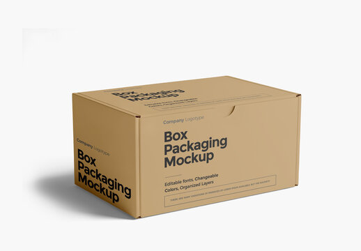 Cardboard Box Mockup