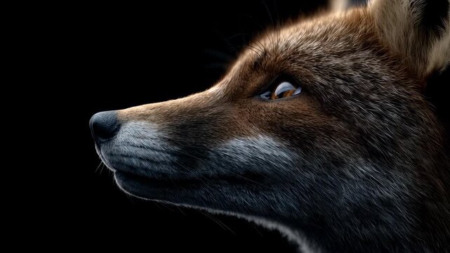 Hyperrealistic Wildlife Cinematic Video of a Fox in Nature