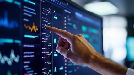 Business finance data analysis with digital graph chart, stock market investment technology, analytics dashboard, modern office professional - Powered by Adobe