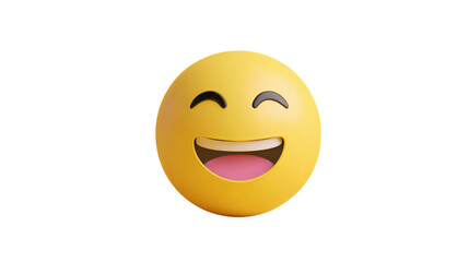 Fototapeta premium a picture of a smile emoji on isolated background 