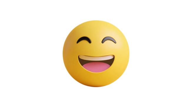 a picture of a smile emoji on isolated background 
