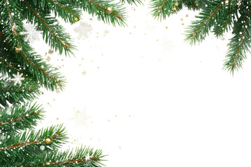 PNG Christmas tree branches christmas background snowflake.