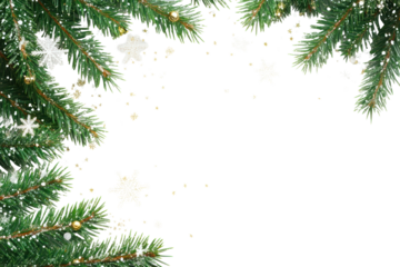 PNG Christmas tree branches christmas background snowflake.