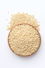 Urad Dal (Split Urad Dal without Skin), also known as white urad dal or black gram without skin These are split and de-husked black lentils, appearing white or cream-colored. 