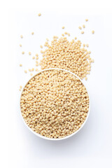 Urad Dal (Split Urad Dal without Skin), also known as white urad dal or black gram without skin These are split and de-husked black lentils, appearing white or cream-colored. 