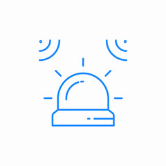 alarm siren icon sign vector