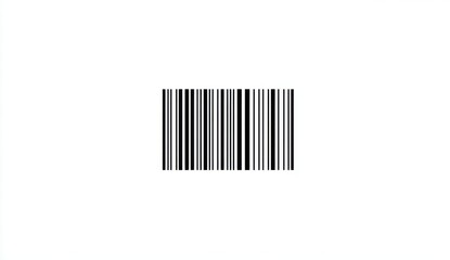 Simple black barcode on white