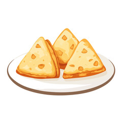 Scones, flat style 2D vector image, isolated on a white background