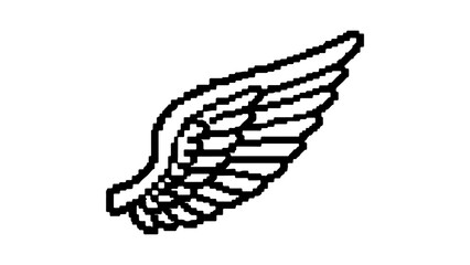 Wing outline with transparent background
