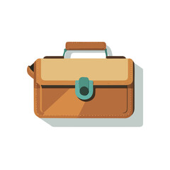 2D flat vector illustration of a Recorder Bag in icon style, isolated on white background