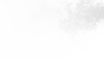 PNG of white smoke floating along top edge with soft motion, minimal airy vapor, subtle haze trail, abstract smoky element for decorative overlay and creative design use