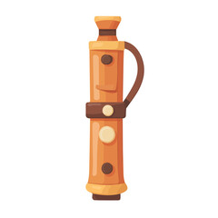 Recorder Bag, flat style 2D vector image, isolated on a white background