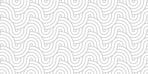 Obraz premium Minimal geometric Overlapping abstract pattern creative fabric textile. seamless diamond overlap waves spiral abstract circle wave line design. 