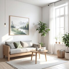 Fototapeta premium Modern minimalist living room