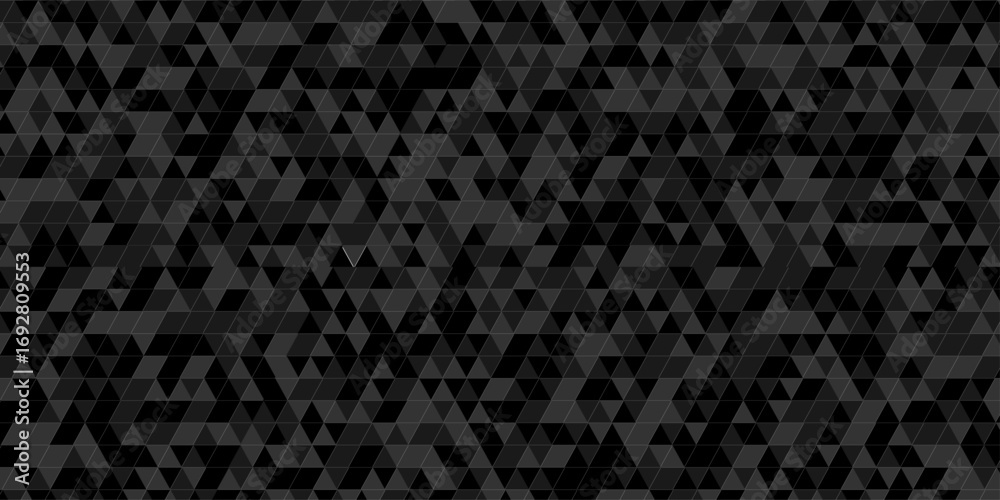 Wall mural abstract low polygon cubic black gray black vector poly triangle texture geometric pattern composed 