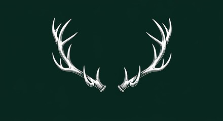 Elegant deer antlers design