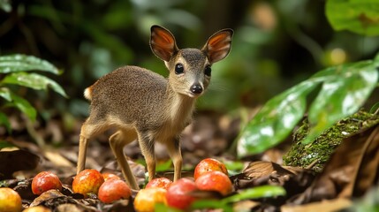 Dik dik antelope in forest wildlife photography cute animal small deer nature reserve safari africa wild