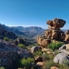 Fototapeta premium Rocky mountain vista