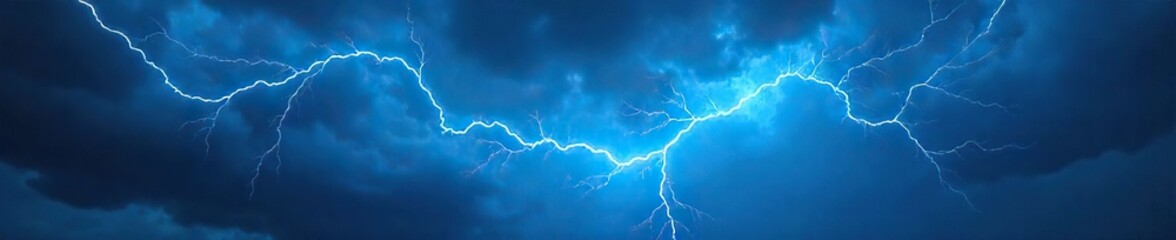 Electrifying blue energy streaks across a dark, stormy sky A vibrant, surreal display of nature's power Perfect for fantasy, sci-fi, and power-related projects , flash, discharge