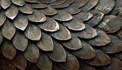 Bronze scale armor texture