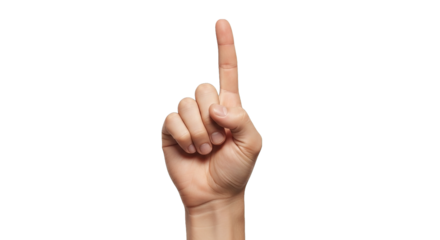 Hand Gestures Index Finger Pointing Up