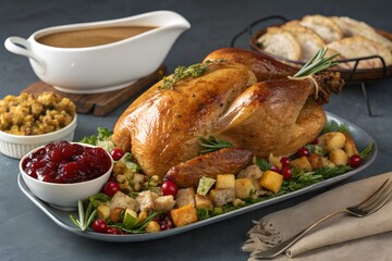 Roasted Turkey food set