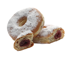 -Coca de Sant Joan- with cream, candied cherries and pine nuts, a festive Catalan swe