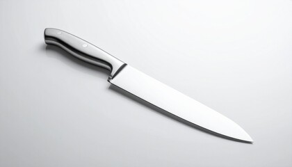 Obraz premium Sleek Stainless Steel Chef's Knife