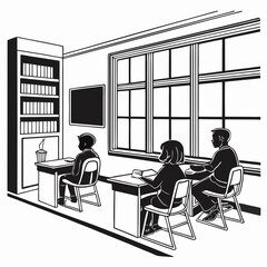 students in classroom
