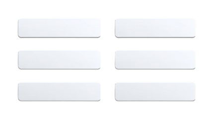 Clean minimal lower thirds slide template isolated on transparent background 